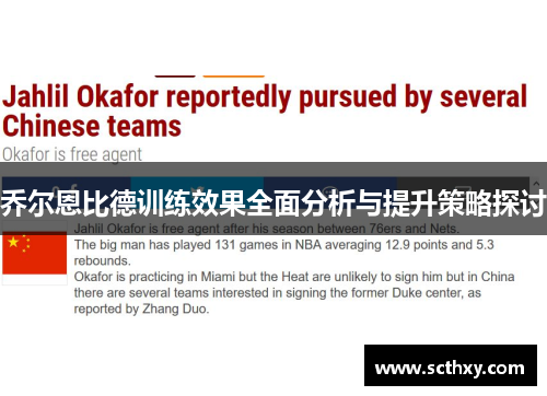 乔尔恩比德训练效果全面分析与提升策略探讨